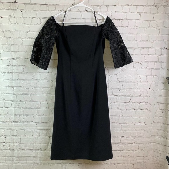 black halo eve dress Black Halo Elara Midi Dress in Espresso main image 0